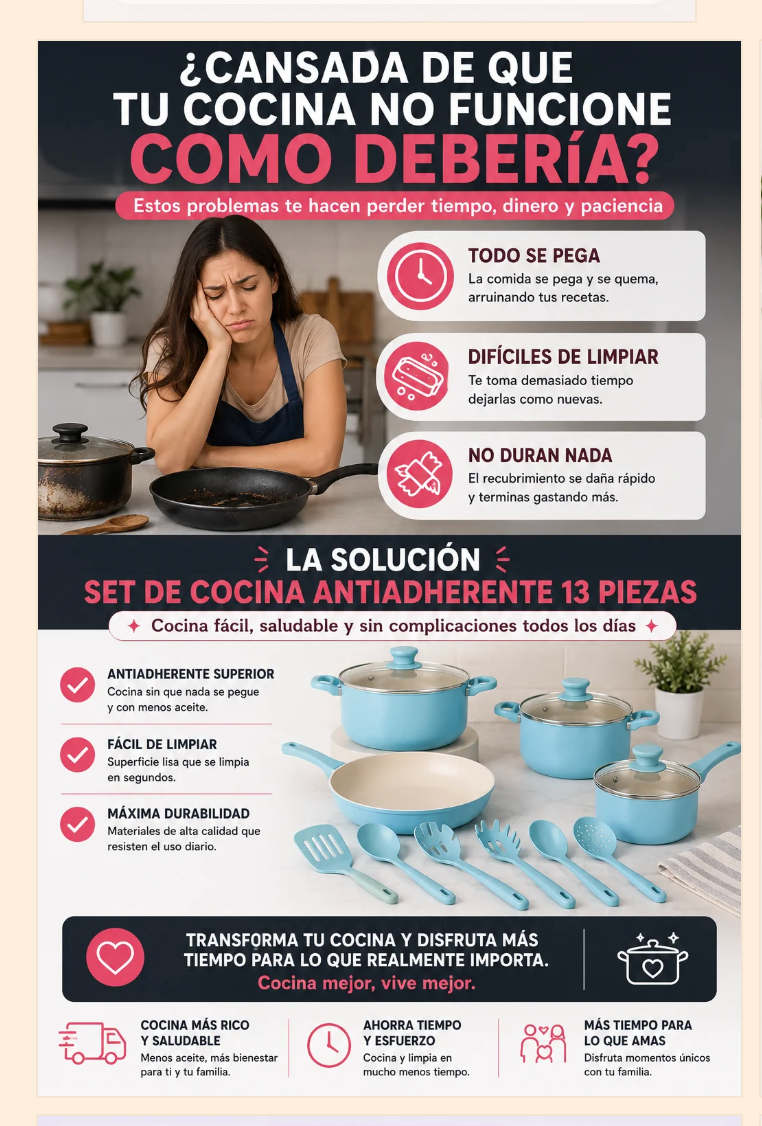Velari® Ceramic Pro | Batería de Cocina Premium 13 Piezas