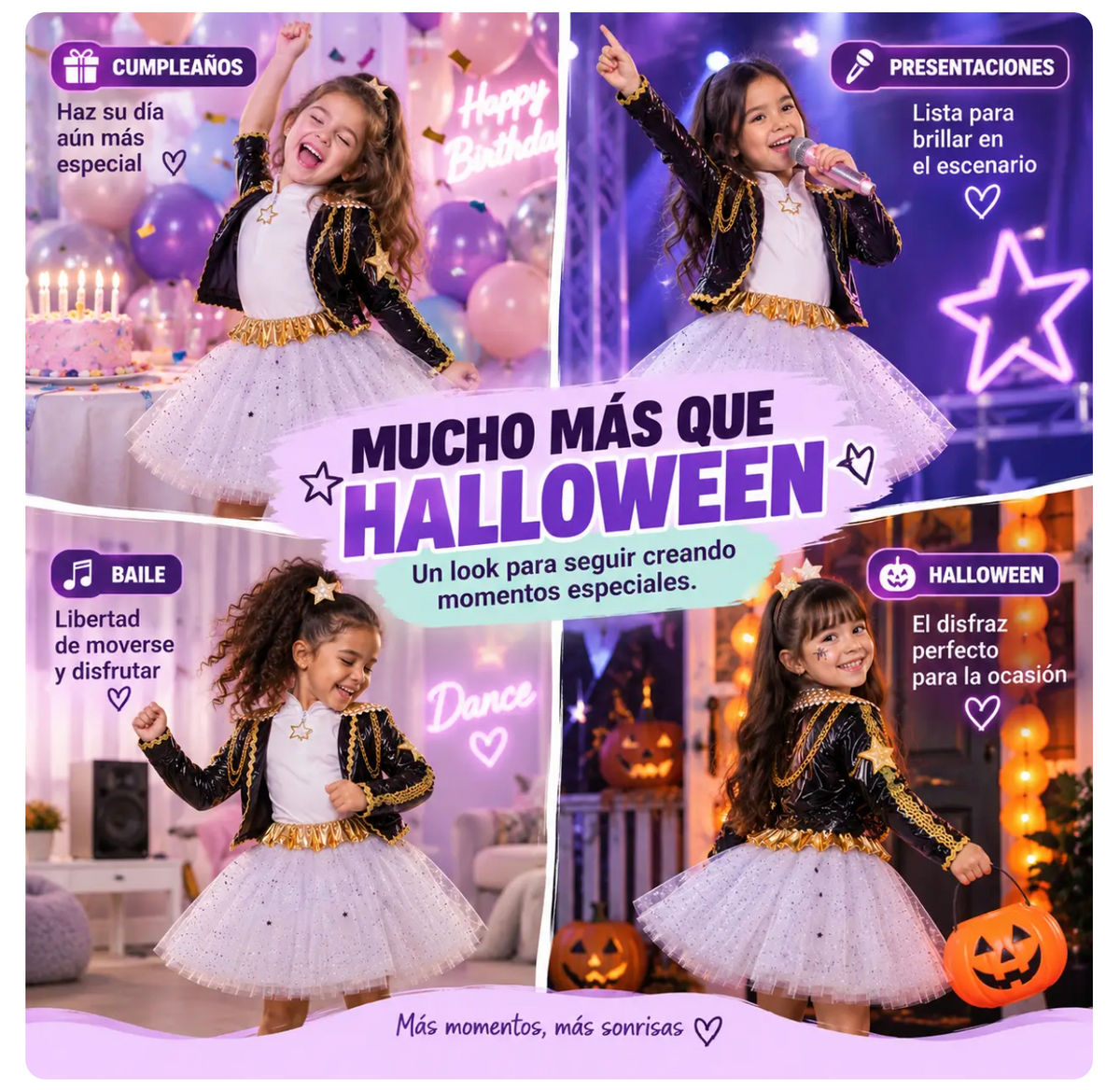 Guerreras K-Pop™ Disfraz Infantil con Tutú para Niña