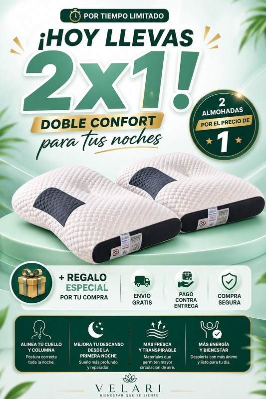 ErgoNest™ ALMOHADA ERGONÓMICA MEMORY FOAM