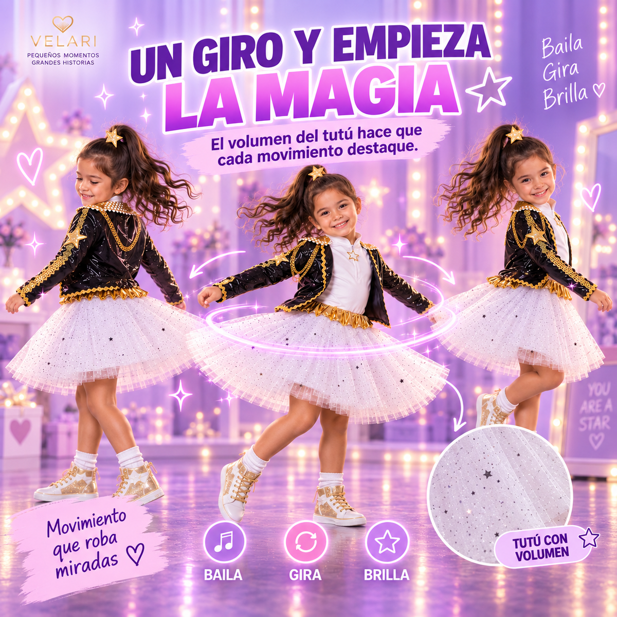 Guerreras K-Pop™ Disfraz Infantil con Tutú para Niña
