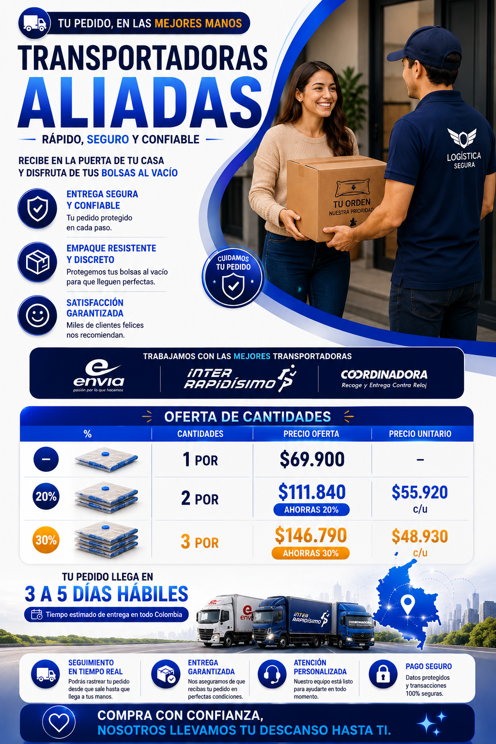 SpaceVac™ BOLSAS DE ALMACENAMIENTO AL VACÍO CON BOMBA MANUAL