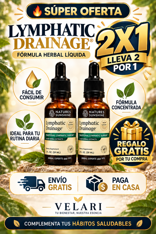 Lymphatic Drainage® | Suplemento Líquido Herbal 2x1