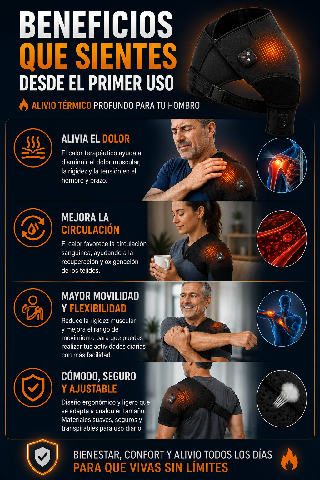 Alivia el dolor de hombros en minutos desde casa