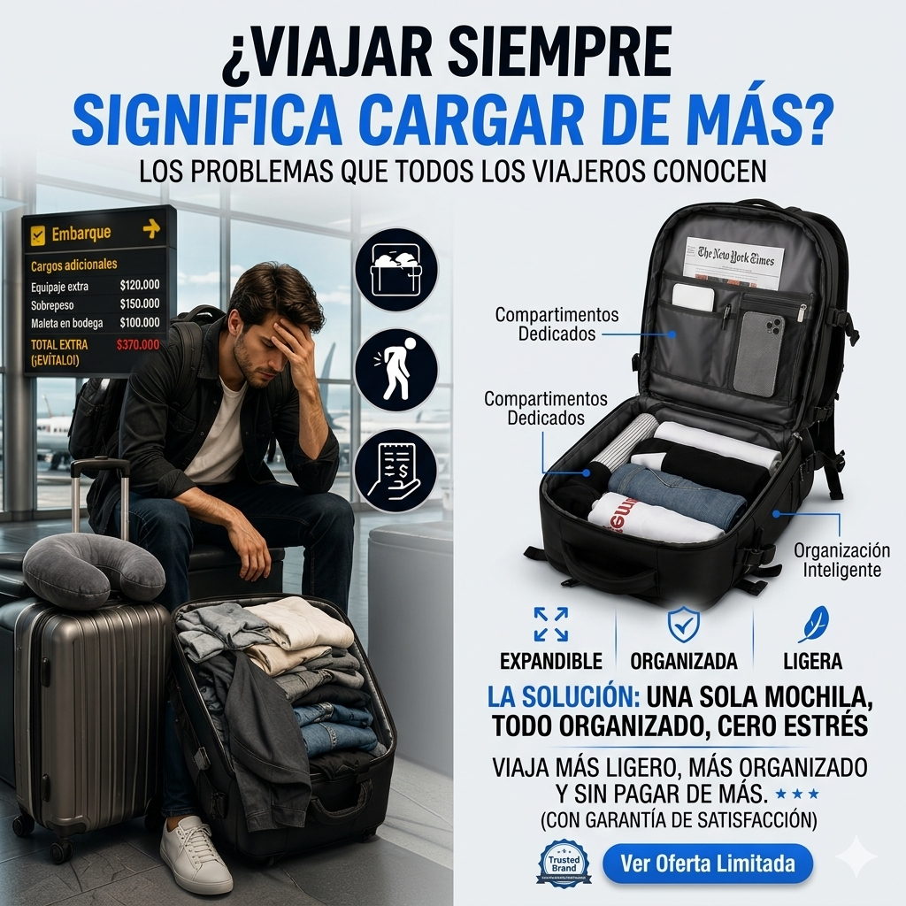 Viaja sin pagar equipaje extra — aprobada por Viva, Wingo y Latam